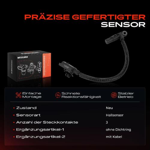 1x Nockenwellenposition Sensor für Citroën C3 C4 Fiat Ford Mazda Peugeot 207 Volvo Bild 1x Nockenwellenposition Sensor für Citroën C3 C4 Fiat Ford Mazda Peugeot 207 Volvo