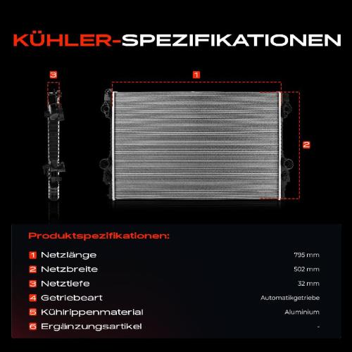 1x Kühler Wasserkühler Motorkühler für Porsche Panamera 3.0 3.6 4.8L 2009-2016 Bild 1x Kühler Wasserkühler Motorkühler für Porsche Panamera 3.0 3.6 4.8L 2009-2016