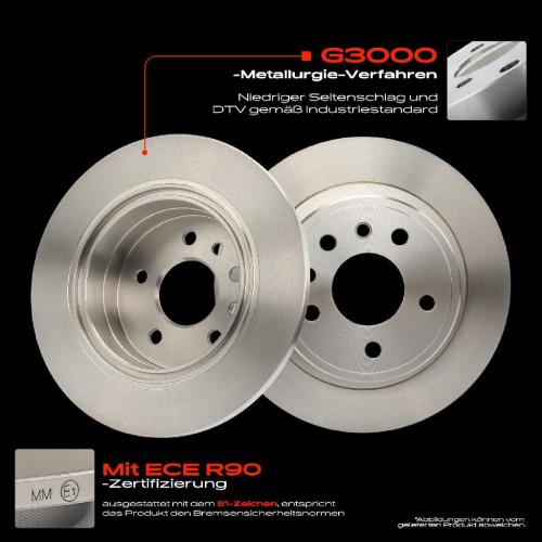 2x Bremsscheiben Hinterachse für Opel Omega B Caravan 2.0L 2.2L 2.5L 2.6L 3.0L 3.2L 1994-2003 Bild 2x Bremsscheiben Hinterachse für Opel Omega B Caravan 2.0L 2.2L 2.5L 2.6L 3.0L 3.2L 1994-2003