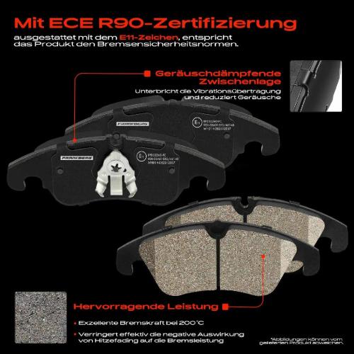 4x Bremsbeläge Vorderachse für Audi A4 Allroad Avant A5 Cabriolet Sportback 2007-2017 Bild 4x Bremsbeläge Vorderachse für Audi A4 Allroad Avant A5 Cabriolet Sportback 2007-2017