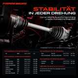 1x Antriebswelle Vorderachse Rechts für Audi A2 VW Polo Seat Cordoba Ibiza III Skoda Fabia Roomster