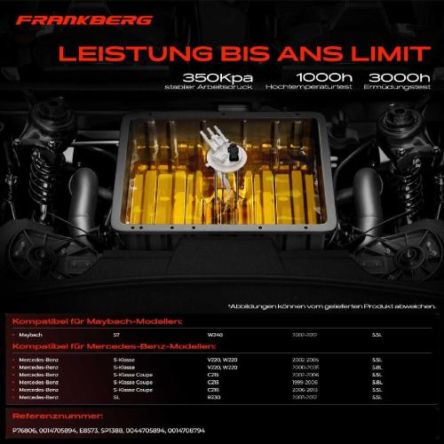 1x Kraftstoffpumpe für Maybach 57 W240 Mercedes-Benz S-Klasse V220 W220 S-Klasse Coupe C215 C216 SL R230 Bild 1x Kraftstoffpumpe für Maybach 57 W240 Mercedes-Benz S-Klasse V220 W220 S-Klasse Coupe C215 C216 SL R230