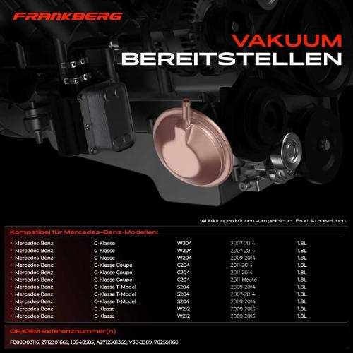 1x Unterdruckpumpe für Mercedes-Benz C-Klasse W204 E-Klasse W212 SLK Bild 1x Unterdruckpumpe für Mercedes-Benz C-Klasse W204 E-Klasse W212 SLK