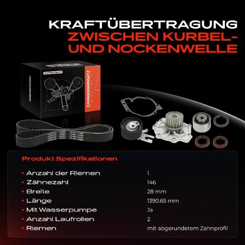 1x Zahnriemensatz Zahnriemen Wasserpumpe für Volvo S80 I 184 XC90 I 275 T6 Bild 1x Zahnriemensatz Zahnriemen Wasserpumpe für Volvo S80 I 184 XC90 I 275 T6