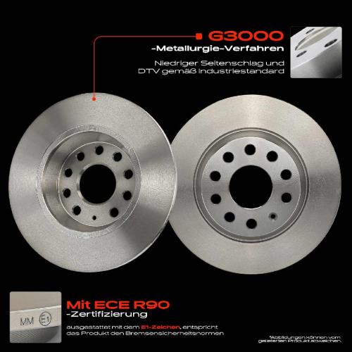 Frankberg 2x Bremsscheiben Hinterachse f r VW Golf Plus Van V Variant VI Jetta Passat CC EOS 2003-2022 Bild Frankberg 2x Bremsscheiben Hinterachse f r VW Golf Plus Van V Variant VI Jetta Passat CC EOS 2003-2022
