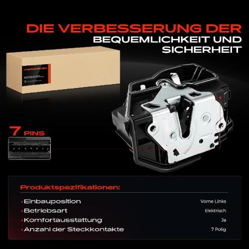 Frankberg 1x Türschloss Vorne Links für BMW E81 E87 F20 F21 E88 E82 F23 F22 F87 F34 E90 F30 F80 E93 E92 E91 F31 F33 F83 Bild Frankberg 1x Türschloss Vorne Links für BMW E81 E87 F20 F21 E88 E82 F23 F22 F87 F34 E90 F30 F80 E93 E92 E91 F31 F33 F83