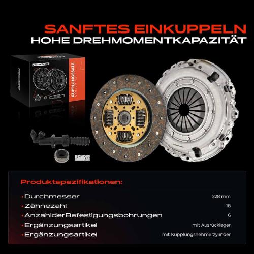 1x Kupplungssatz für Citroën C3 I C4 Coupe Stufenheck C5 Break II C8 Evasion MPV Jumpy Kasten Bild 1x Kupplungssatz für Citroën C3 I C4 Coupe Stufenheck C5 Break II C8 Evasion MPV Jumpy Kasten