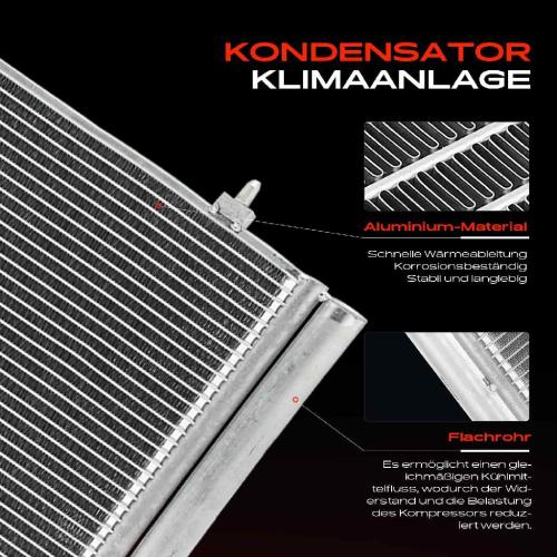 Frankberg 1x Kondensator Klimaanlage für Citroën C5 III Peugeot 407 508 SW I 2.0L Bild Frankberg 1x Kondensator Klimaanlage für Citroën C5 III Peugeot 407 508 SW I 2.0L