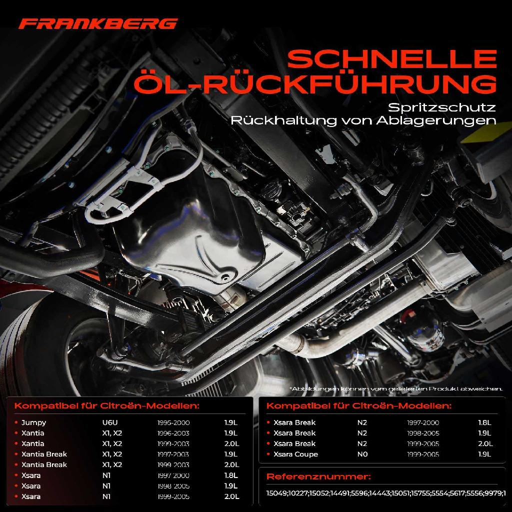 1x Ölwanne Motorölwanne für Citroën Berlingo Jumpy Xantia Xsara Peugeot 205 306 406 806 1.8L 1.9L