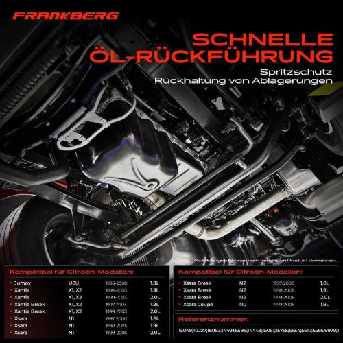 Frankberg 1x Ölwanne Motorölwanne für Citroën Berlingo Jumpy Xantia Xsara Peugeot 205 306 406 806 1.8L 1.9L Bild Frankberg 1x Ölwanne Motorölwanne für Citroën Berlingo Jumpy Xantia Xsara Peugeot 205 306 406 806 1.8L 1.9L