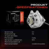 1x Lichtmaschine Generator für VW Transporter Multivan V Touareg 2.5 2003-2009