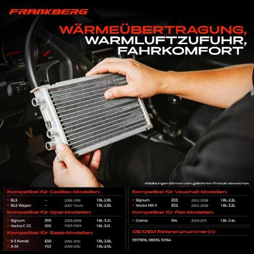 1x Wärmetauscher Innenraumheizung für Saab 9-3 9-3X Opel Cadillac Fiat Vauxhall Bild 1x Wärmetauscher Innenraumheizung für Saab 9-3 9-3X Opel Cadillac Fiat Vauxhall