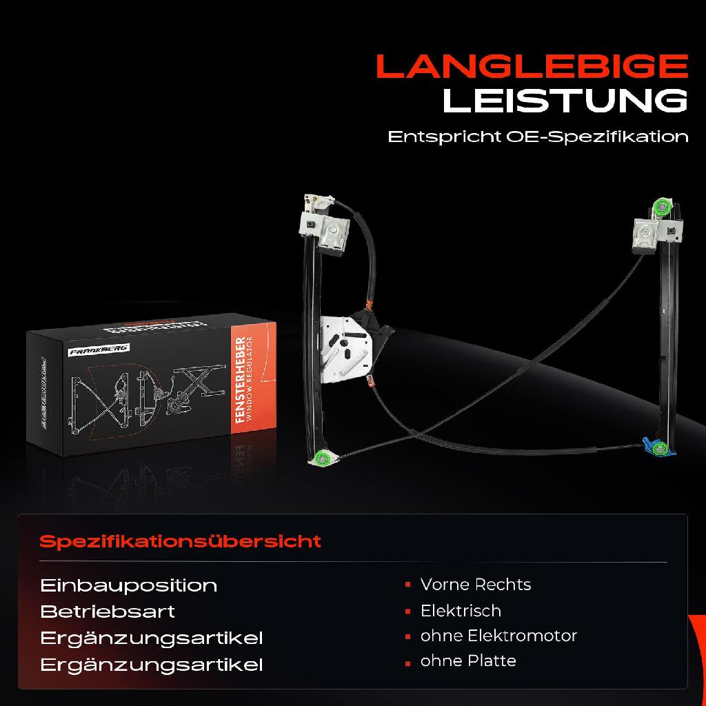 1x Fensterheber Vorne Rechts für Seat Cordoba 6K1 6K2 Ibiza II 6K1 93-02