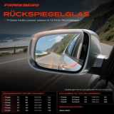 1x Spiegelglas Außenspiegel links für Citroën C3 Picasso 2009-2015