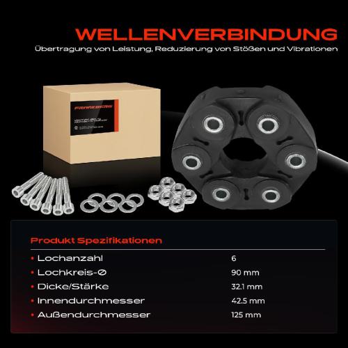 1x Gelenkscheibe Hardyscheibe Kardanwelle für Mercedes-Benz W203 S203 C 240 320 Bild 1x Gelenkscheibe Hardyscheibe Kardanwelle für Mercedes-Benz W203 S203 C 240 320