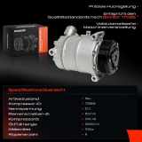 1x Klimakompressor für Ford C-Max Focus III Galaxy Mazda 3 5 Volvo S40 C30