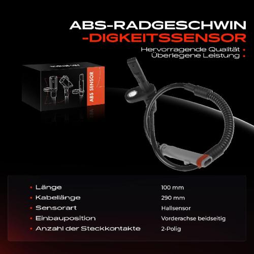 Frankberg 1x ABS Sensor Vorderachse beidseitig für Opel Astra J Caravan Stufenheck Insignia A Country Tourer Sports Bild Frankberg 1x ABS Sensor Vorderachse beidseitig für Opel Astra J Caravan Stufenheck Insignia A Country Tourer Sports