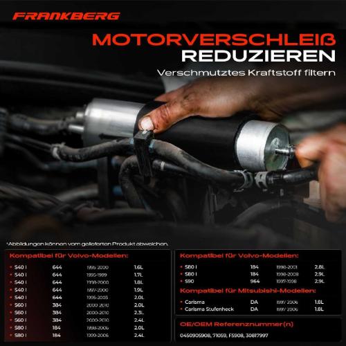 1x Kraftstofffilter für Volvo S40 I S60 I S80 I V40 V70 II Mitsubishi Bild 1x Kraftstofffilter für Volvo S40 I S60 I S80 I V40 V70 II Mitsubishi