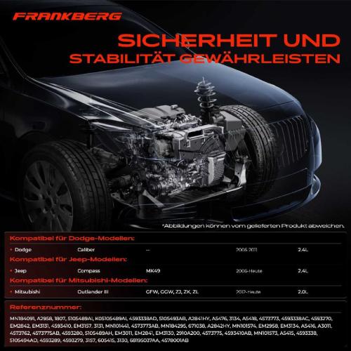 3x Motorlager Getriebelagerlager Vorne und Hinten für Dodge Caliber Jeep Compass Mitsubishi Outlander Bild 3x Motorlager Getriebelagerlager Vorne und Hinten für Dodge Caliber Jeep Compass Mitsubishi Outlander