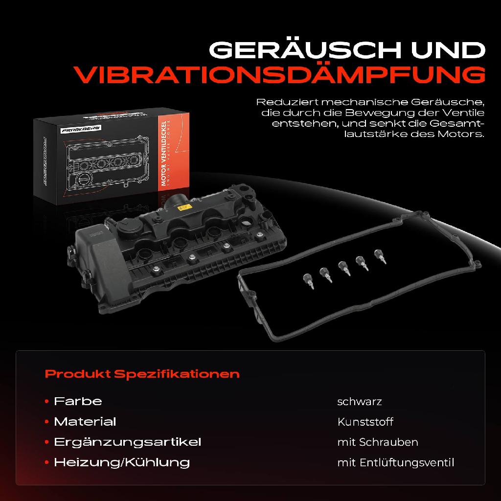 1x Ventildeckel Zylinderkopfhaube für BMW 5er E60 E61 6er E63 E64 7er E65 X5 E53 E70 2001-2010
