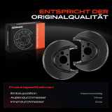 2x Ankerblech Bremsscheibe Hinterachse Beidseitig für VW Golf 4 Audi A3 Seat Seat Skoda Octavia
