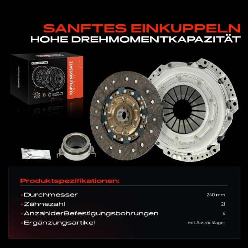 1x Kupplungssatz für Toyota Auris Avensis Station Wagon Stufenheck Corolla Verso RAV 4 III 2.0L 2.2L Bild 1x Kupplungssatz für Toyota Auris Avensis Station Wagon Stufenheck Corolla Verso RAV 4 III 2.0L 2.2L