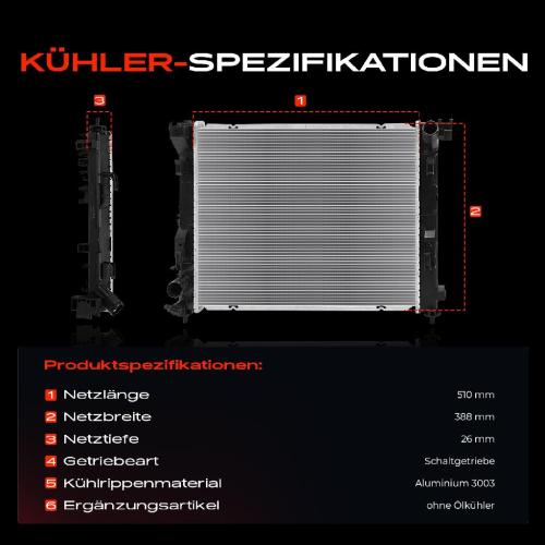 Frankberg 1x Kühler Wasserkühler Motorkühler für Nissan Juke Micra V Renault Captur II Bild Frankberg 1x Kühler Wasserkühler Motorkühler für Nissan Juke Micra V Renault Captur II