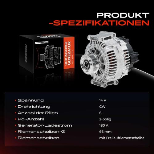 1x Lichtmaschine Generator für Audi A6 4F C6 Allroad Avant 2.4L 2.8L 3.0L 3.2L Bild 1x Lichtmaschine Generator für Audi A6 4F C6 Allroad Avant 2.4L 2.8L 3.0L 3.2L