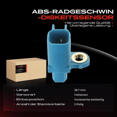 2x ABS Sensor Hinten für Volvo S60 II S80 V60 I V70 III XC60 XC70 2.0L 2.4L 3.0L 2006-2018 Bild 2x ABS Sensor Hinten für Volvo S60 II S80 V60 I V70 III XC60 XC70 2.0L 2.4L 3.0L 2006-2018