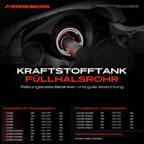 1x Kraftstoffeinfüllrohr Einfüllstutzen für Toyota Corolla E10 E10 E11 1.3L-1.8L Bild 1x Kraftstoffeinfüllrohr Einfüllstutzen für Toyota Corolla E10 E10 E11 1.3L-1.8L