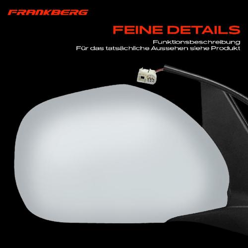 Frankberg 1x Außenspiegel Rechts für Toyota Land Cruiser Prado J12 3.0L 4.0L 2002-2010 Bild Frankberg 1x Außenspiegel Rechts für Toyota Land Cruiser Prado J12 3.0L 4.0L 2002-2010