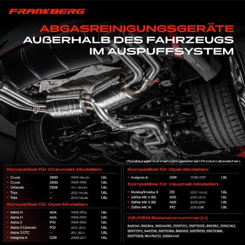 Frankberg 1x Krümmerkatalysator für Opel Astra Insignia A Chevrolet Cruze Bild Frankberg 1x Krümmerkatalysator für Opel Astra Insignia A Chevrolet Cruze