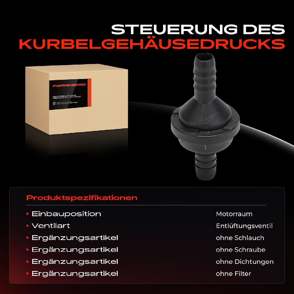 1x Ventil Kurbelgehäusentlüftung für Mercedes-Benz C-Klasse E-Klasse CLC CLK SLK