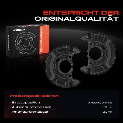 2x Ankerblech Bremsscheibe Vorderachse Beidseitig für Toyota Yaris P9 P13 1.3L 2005-2014 Bild 2x Ankerblech Bremsscheibe Vorderachse Beidseitig für Toyota Yaris P9 P13 1.3L 2005-2014