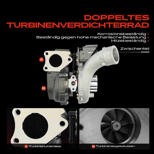 1x Abgasturbolader für Audi A4 8K2 A4 Avant 8K5 A5 8T3 A5 Cabriolet 8F7 A5 Sportback 8TA 2.7L 2007-2012 Bild 1x Abgasturbolader für Audi A4 8K2 A4 Avant 8K5 A5 8T3 A5 Cabriolet 8F7 A5 Sportback 8TA 2.7L 2007-2012