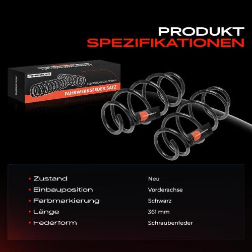 Frankberg 2x Fahrwerksfeder Vorderachse für Fiat Croma 194 Opel Zafira B A05 Volvo 740 745 1988-2015 Bild Frankberg 2x Fahrwerksfeder Vorderachse für Fiat Croma 194 Opel Zafira B A05 Volvo 740 745 1988-2015