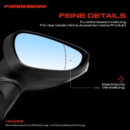 1x Außenspiegel Rechts für Ford Fiesta Stufenheck Fiesta 6 Van CB1 CCN 2008-2016 Bild 1x Außenspiegel Rechts für Ford Fiesta Stufenheck Fiesta 6 Van CB1 CCN 2008-2016