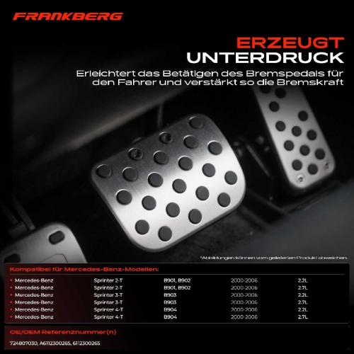 1x Unterdruckpumpe Bremsanlage Vakuumpumpe für Mercedes Sprinter 2-T Bus B901 B902 Sprinter 3-T Bus B903 B904 Bild 1x Unterdruckpumpe Bremsanlage Vakuumpumpe für Mercedes Sprinter 2-T Bus B901 B902 Sprinter 3-T Bus B903 B904