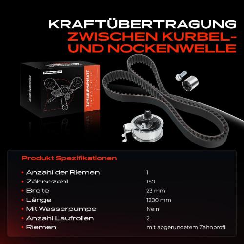 Frankberg 1x Zahnriemensatz Zahnriemen für VW Golf IV Bora Audi A3 8L A4 B5 TT Seat Leon Skoda Octavia I Bild Frankberg 1x Zahnriemensatz Zahnriemen für VW Golf IV Bora Audi A3 8L A4 B5 TT Seat Leon Skoda Octavia I