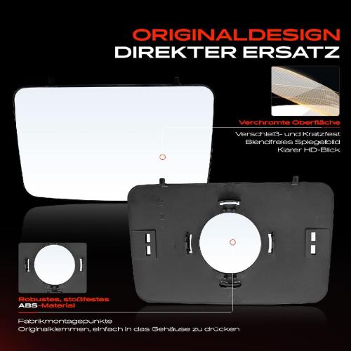 1x Spiegelglas Außenspiegel Links oder Rechts für Citroën Jumper Bus Fiat Ducato Bild 1x Spiegelglas Außenspiegel Links oder Rechts für Citroën Jumper Bus Fiat Ducato