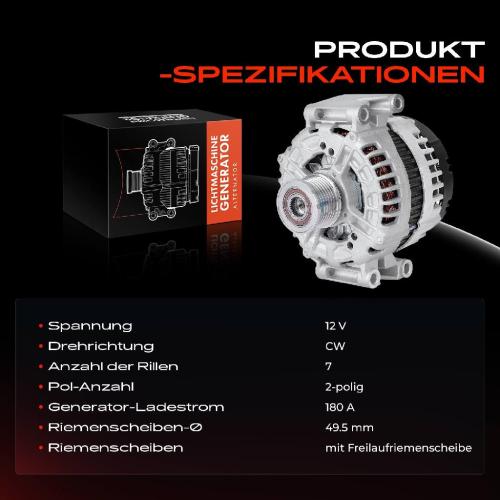 1x Lichtmaschine Generator für Mercedes-Benz C-Klasse W203 Chrysler 300 C Jeep Bild 1x Lichtmaschine Generator für Mercedes-Benz C-Klasse W203 Chrysler 300 C Jeep