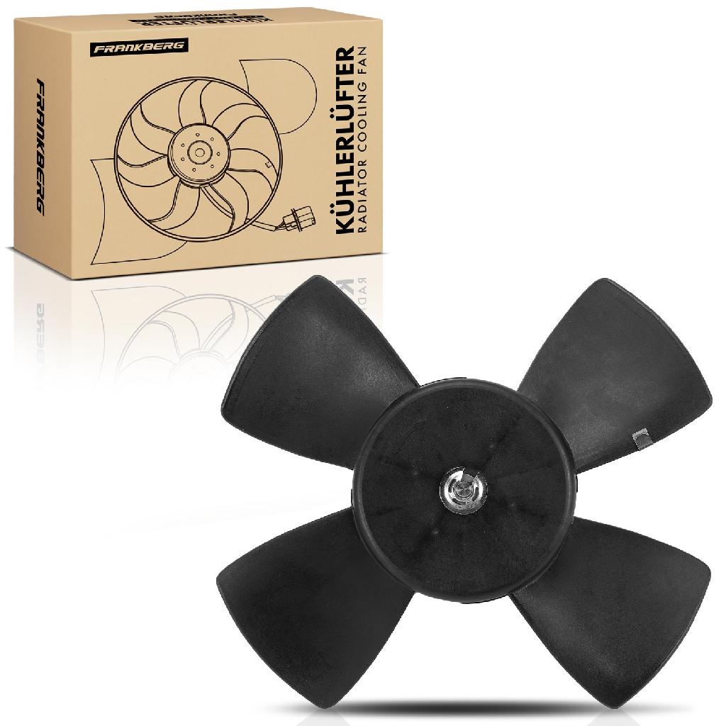 Frankberg 1x Motorkühller Einfachlüfter ohne Kühlerlüfterrahmen Opel Astra F G Corsa A B Vectra A 1.4L-1.8L