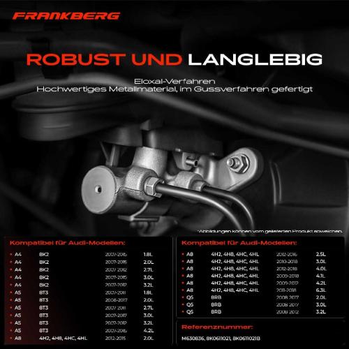 1x Hauptbremszylinder Bremszylinder für Audi A4 8K2 B8 A5 8T3 8TA 2.0L 3.0L Bild 1x Hauptbremszylinder Bremszylinder für Audi A4 8K2 B8 A5 8T3 8TA 2.0L 3.0L