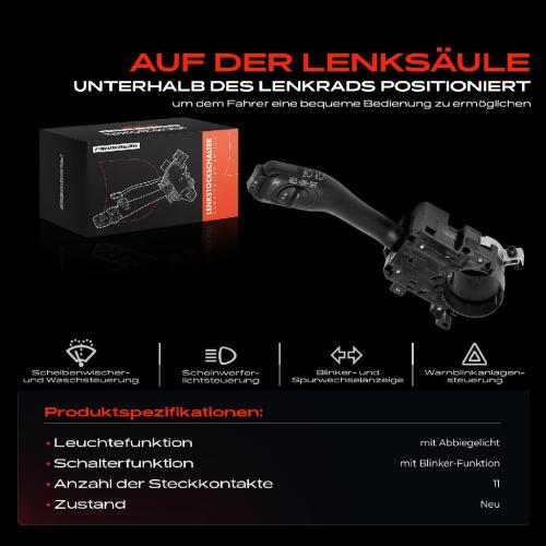 1x Kombischalter Lenkstockschalter für VW Golf IV Passat Audi A3 A6 TT Seat Skoda Bild 1x Kombischalter Lenkstockschalter für VW Golf IV Passat Audi A3 A6 TT Seat Skoda