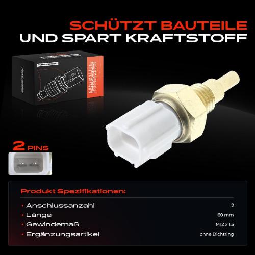 Frankberg 1x Kühlmitteltemperatur Sensor für Peugeot 107 Citroën C1 Toyota Avensis Corolla Bild Frankberg 1x Kühlmitteltemperatur Sensor für Peugeot 107 Citroën C1 Toyota Avensis Corolla