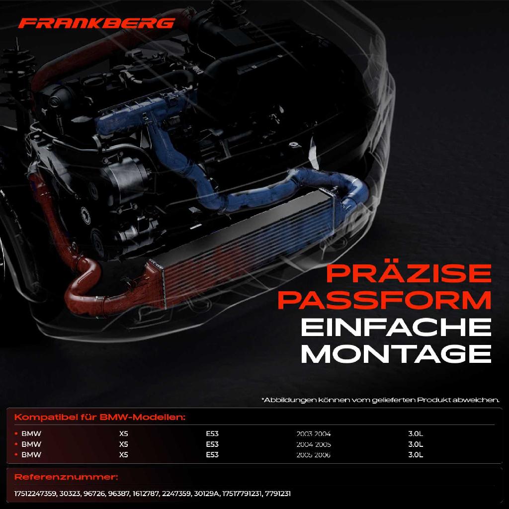 1x Ladeluftkühler Turbokühler für BMW X5 E53 3.0L 2003-2006