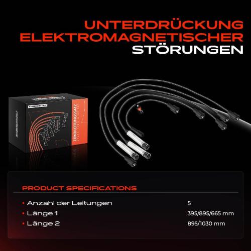 5x Zündleitungssatz Zündkabel für Opel Ascona A B C Corsa Kadett Omega Vectra Bild 5x Zündleitungssatz Zündkabel für Opel Ascona A B C Corsa Kadett Omega Vectra