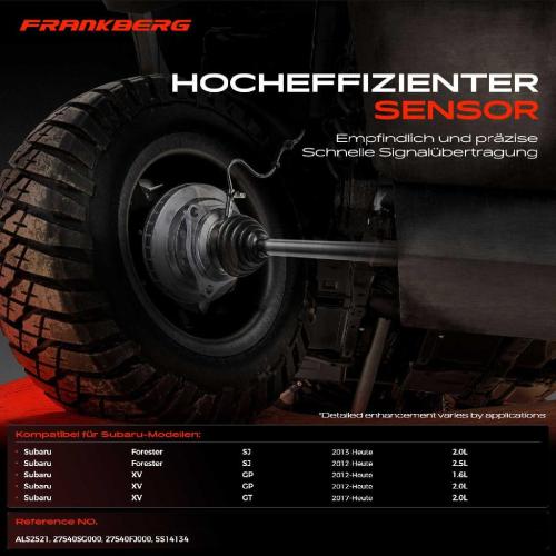 Frankberg 1x ABS Sensor Vorderachse rechts für Subaru Forester SJ XV GP GT 2.0L 2.5L 1.6L Bj ab 2012 Bild Frankberg 1x ABS Sensor Vorderachse rechts für Subaru Forester SJ XV GP GT 2.0L 2.5L 1.6L Bj ab 2012