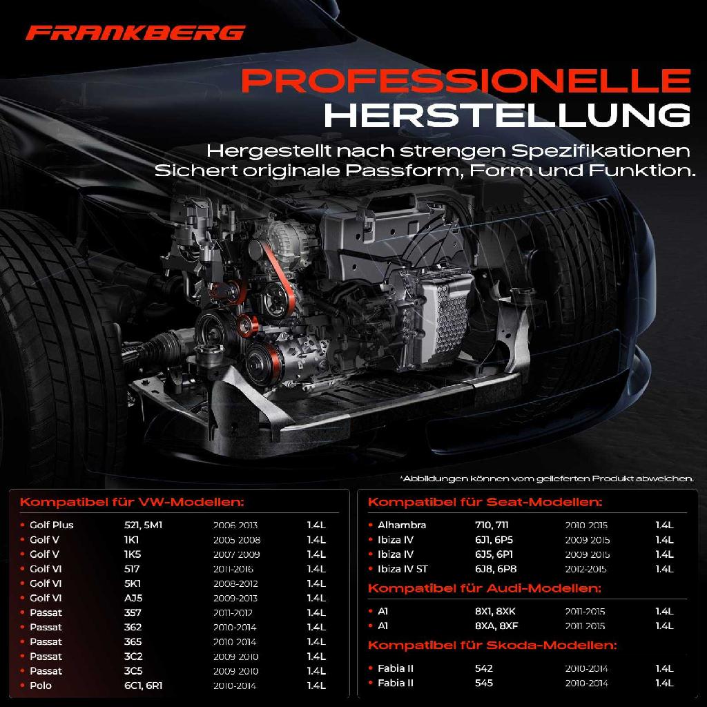 1x Spannrolle Riemenspanner für VW Golf V VI Passat Touran Audi A1 Seat Skoda