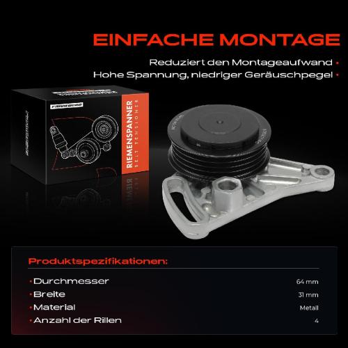 1x Spannrolle Riemenspanner für VW Passat Audi A4 8D2 A6 Skoda Superb Bild 1x Spannrolle Riemenspanner für VW Passat Audi A4 8D2 A6 Skoda Superb
